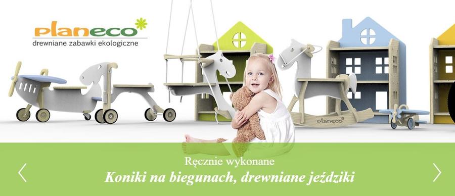 Ekologiczne zabawki drewniane PLANECO